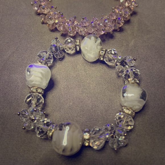 Crystal Beaded Bracelet Set - Picture 1 of 2